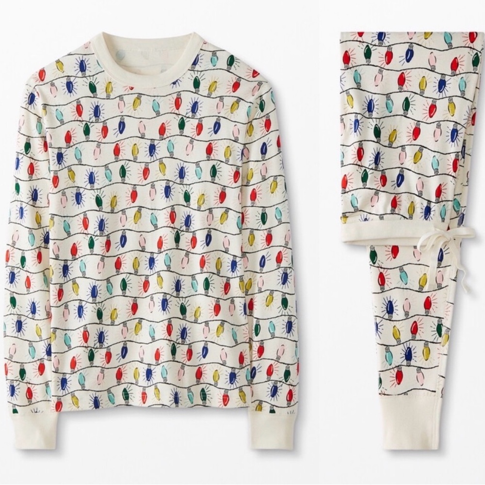 Hanna Andersson Long John‎ Pajama Bright Bulb Size Medium